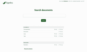 Improving Paperless' Interface